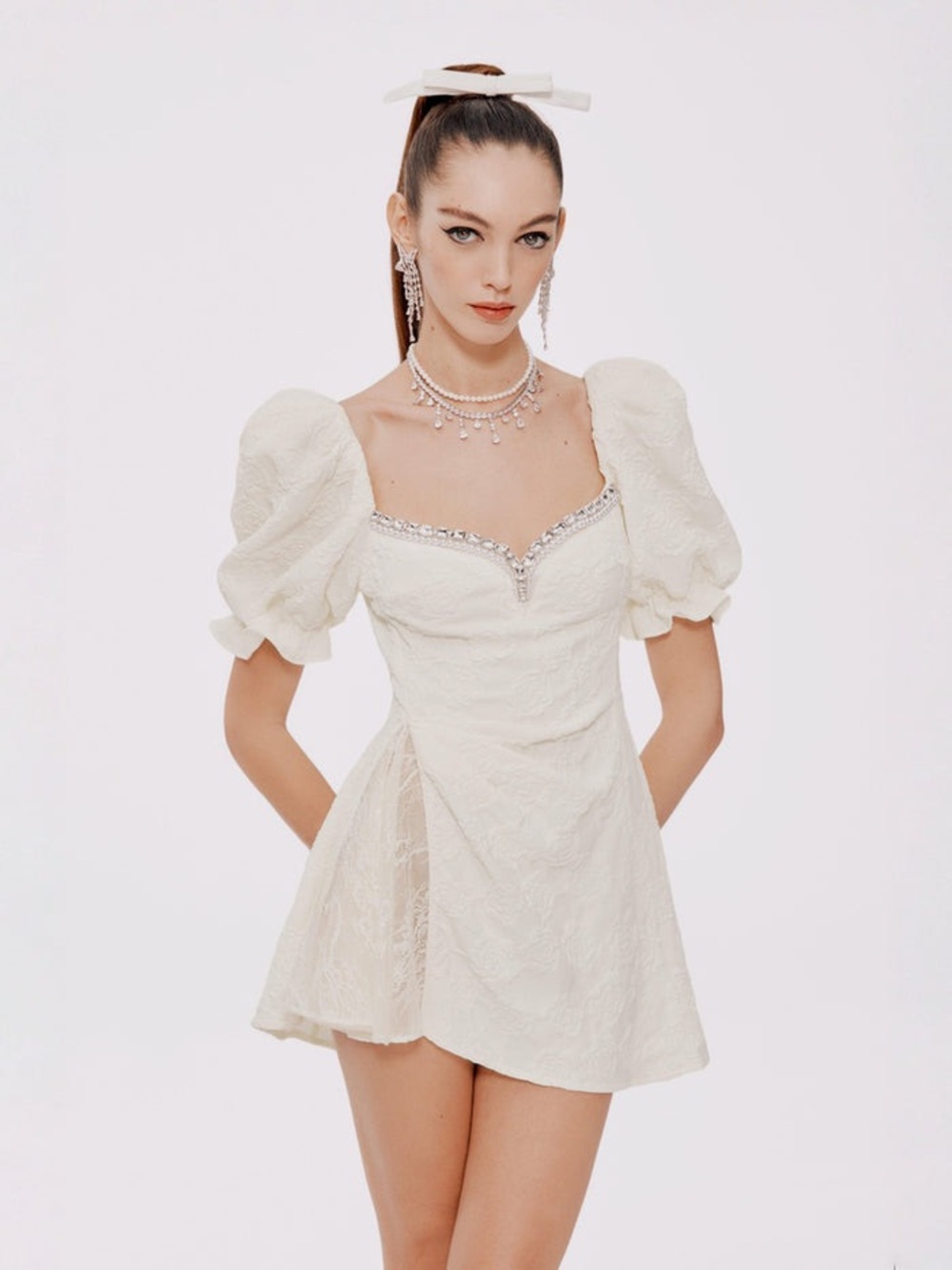 Nana Jacqueline White Ysabella Dress M